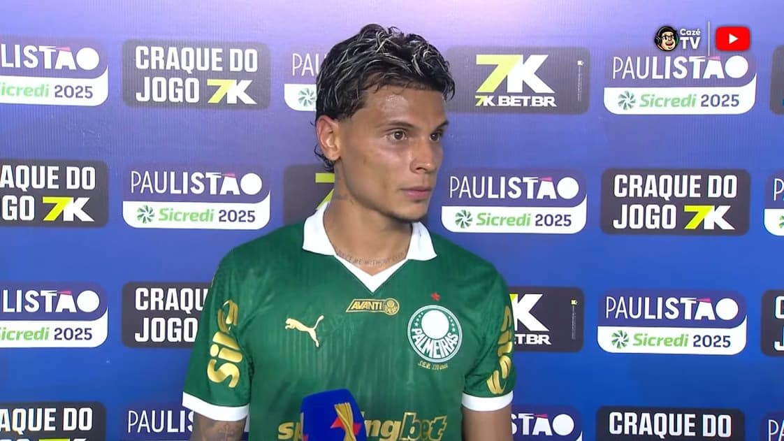 Richard Ríos se manifesta após vitória do Palmeiras contra o Santos