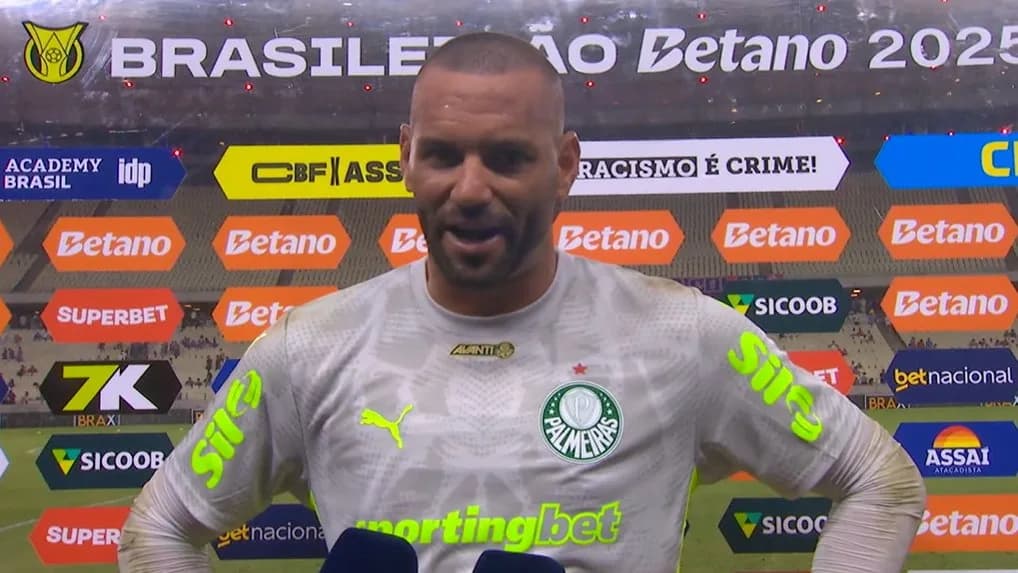 Weverton fala pela 1ª vez após defender pênalti pelo Palmeiras