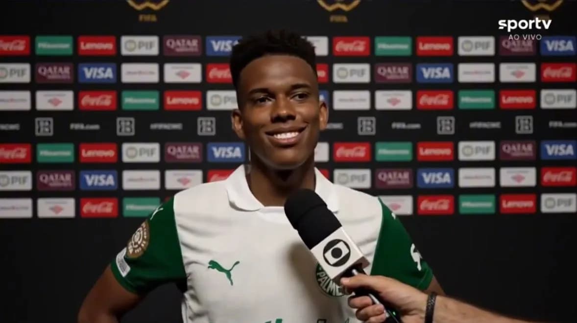 Estevão valoriza desempenho e confia em Abel Ferreira após vitória sobre o Al Ahly no Mundial de Clubes