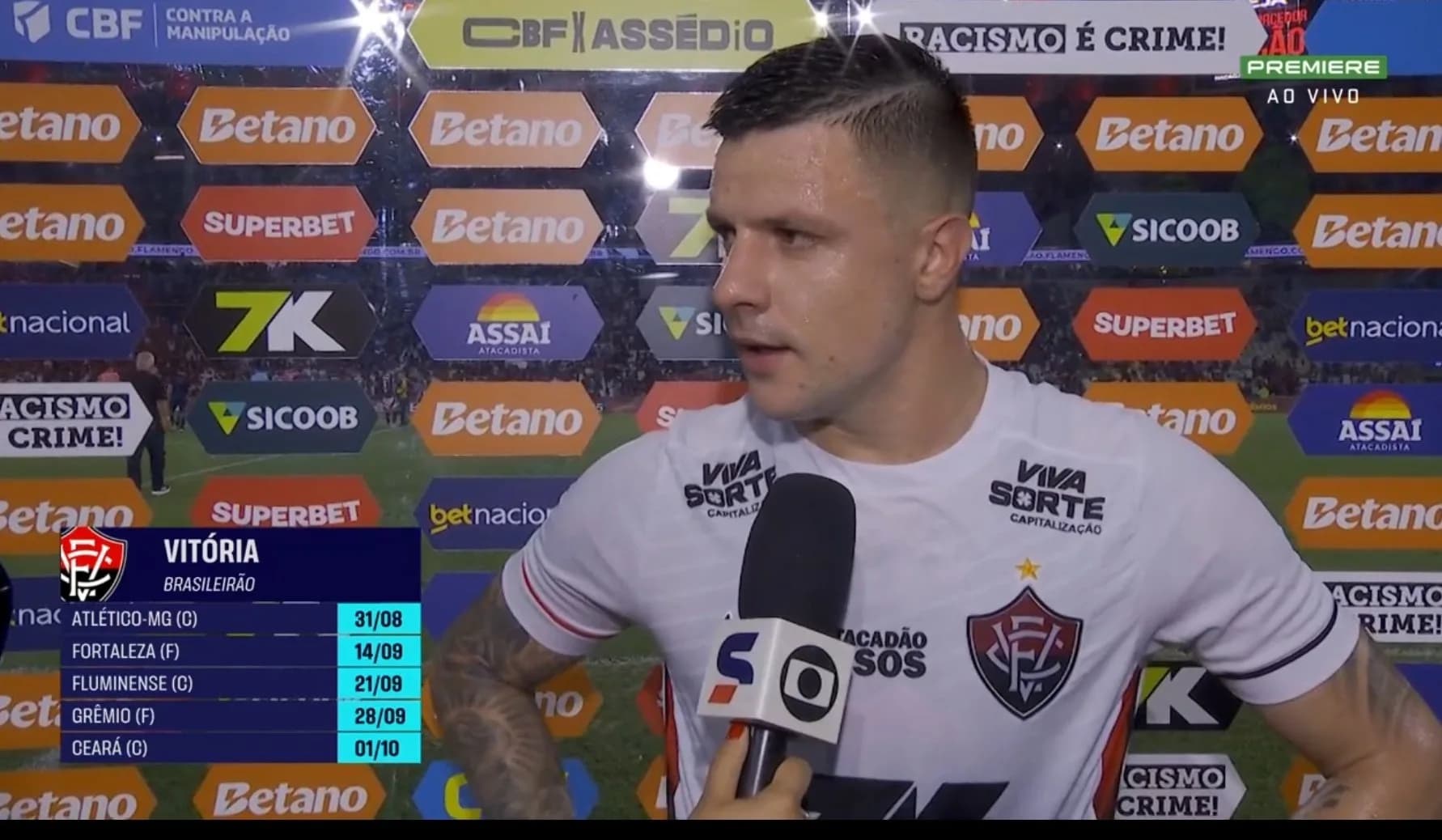 “É humilhante tomar 8×0”: Renato Kayzer desabafa após goleada sofrida pelo Vitória