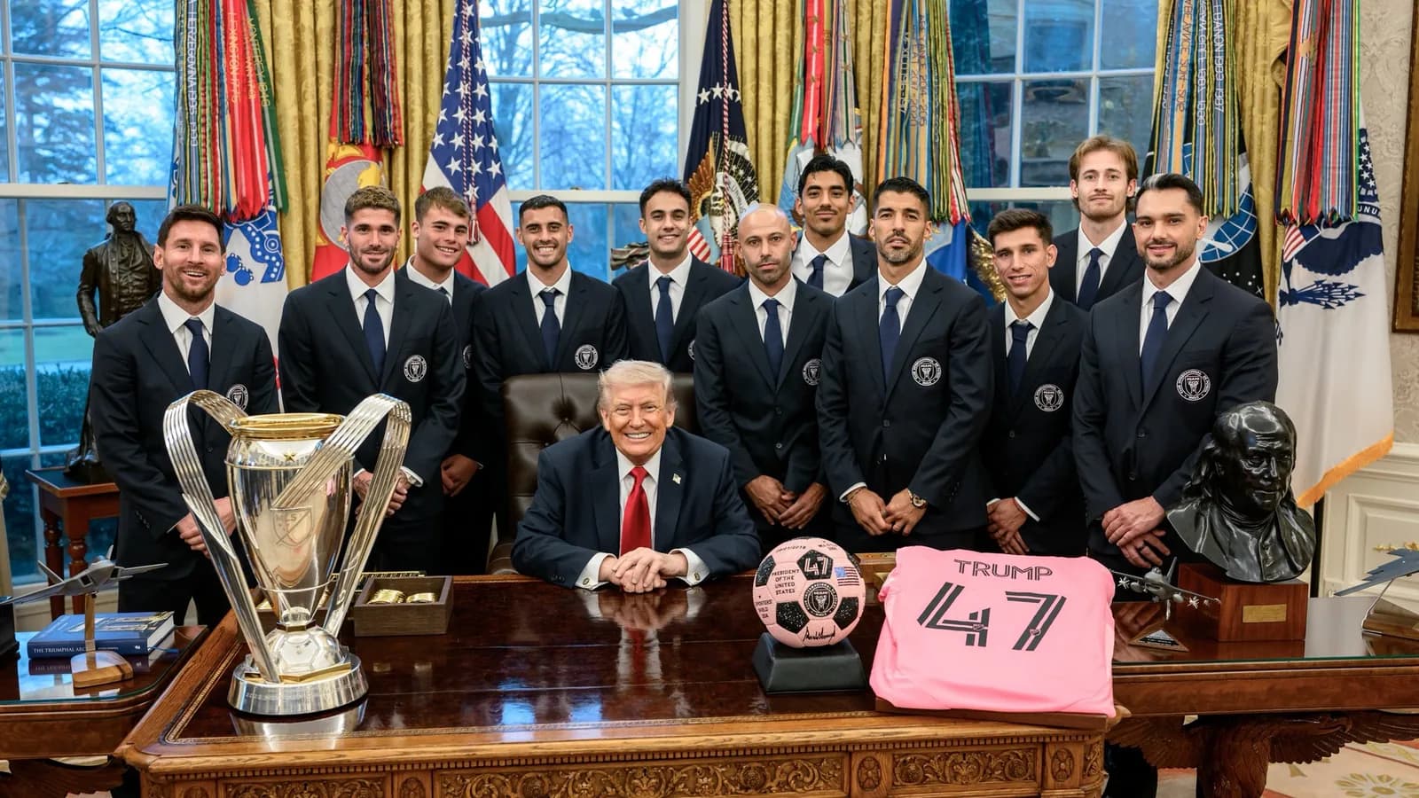 Donald Trump chama Palmeiras de “melhor time do Brasil” após jogo com Inter Miami