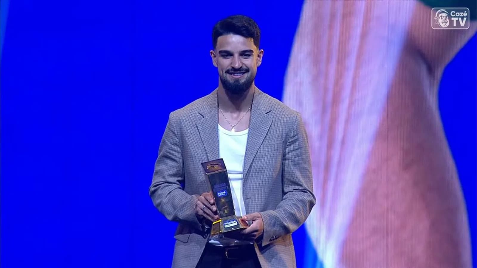 Flaco López comemora prêmio de melhor atacante do Paulistão