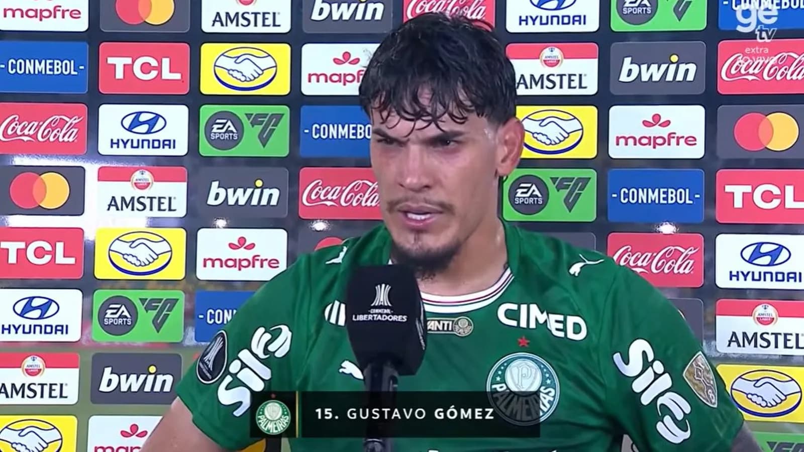 Gustavo Gómez expõe bastidores após empate do Palmeiras