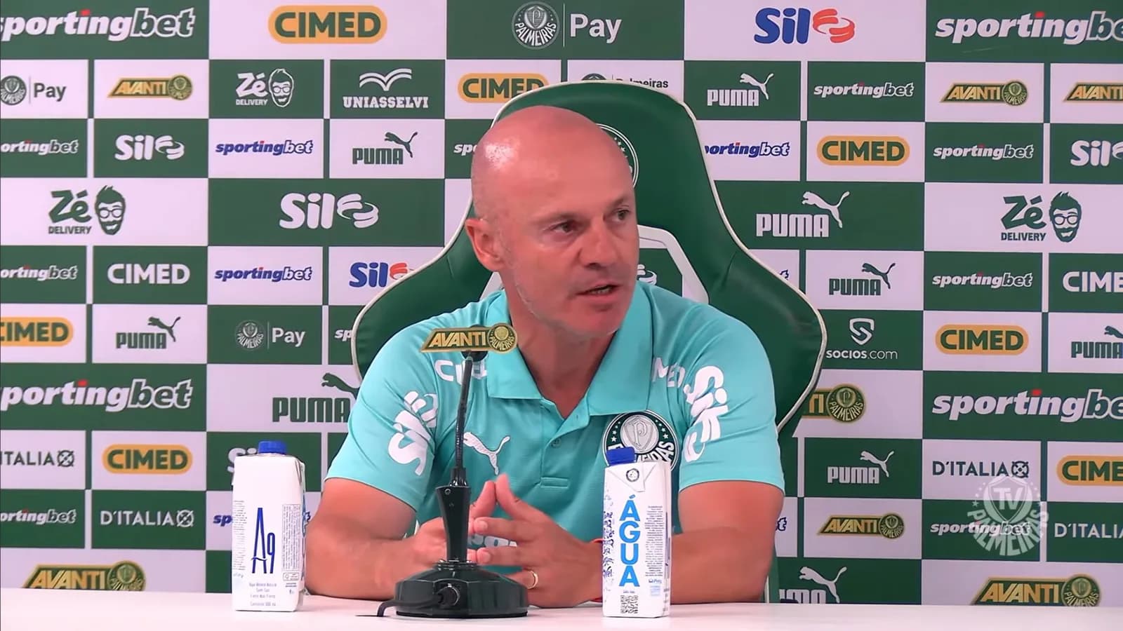 Auxiliar do Palmeiras explica mudanças táticas contra o Santos