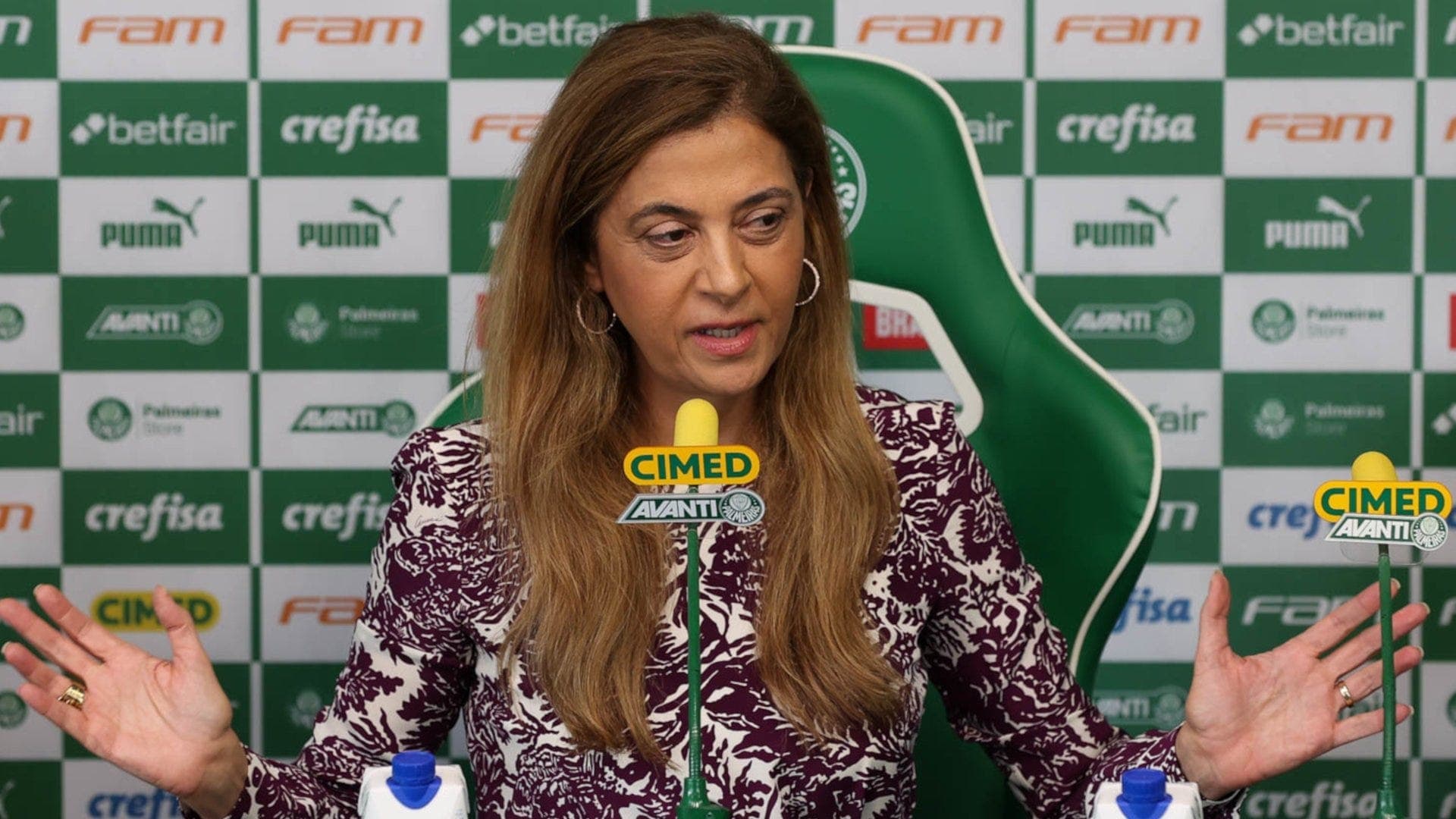 Palmeiras: Leila Pereira não quer nem saber e detona presidente da Conmebol