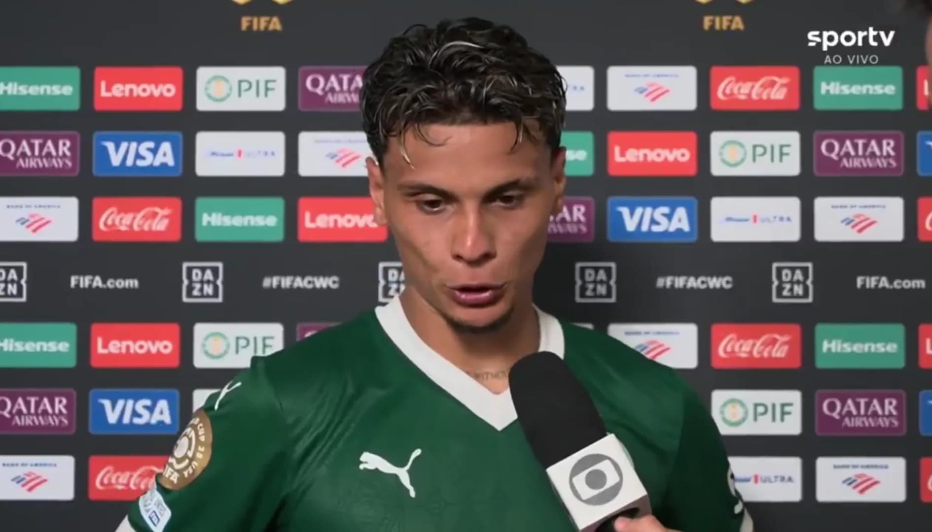 Richard Ríos celebra vitória do Palmeiras e sonha com gol no Mundial: “Se a gente sonha, é para realizar”