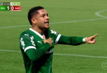 Vitor Roque fez o gol que marcou a vitória do Palmeiras diante do São Paulo