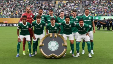 Palmeiras x Al Ahly em campo.