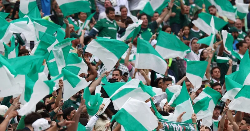 Torcida do Palmeiras fazendo a festa na Copa do Mundo de Clubes nos EUA
