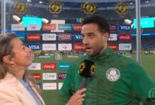 Felipe Anderson em entrevista pelo Palmeiras