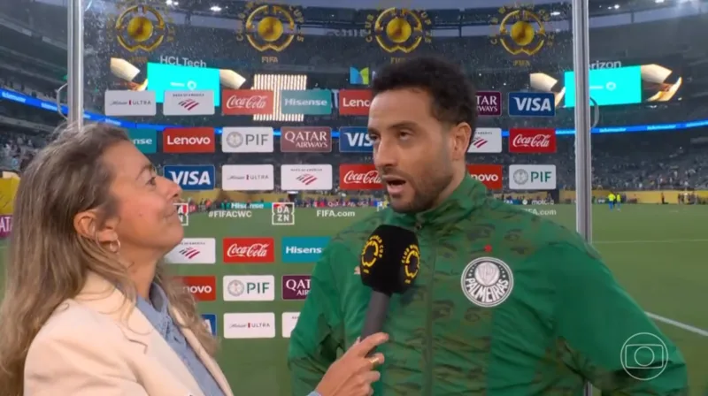 Felipe Anderson em entrevista pelo Palmeiras 