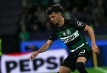 Corinthians e o Gabriel Teixeira em ação pelo Sporting