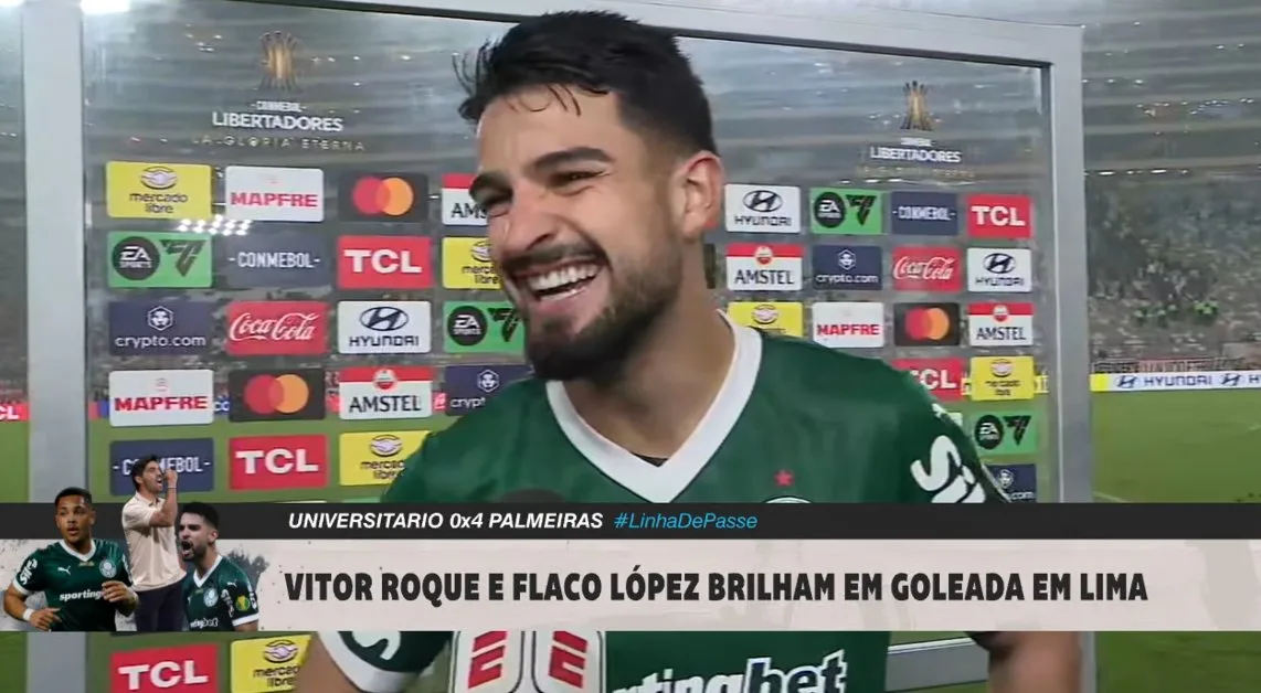 Flaco López celebra dupla com Vitor Roque e rebate críticas