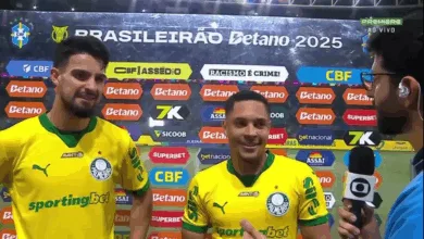 Flaco López e Vitor Roque repercutem nome da dupla após vitória do Palmeiras